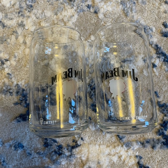 **BUNDLE 2 SETS for $10** Set of 2 Jim Beam Bar Glasses - Picture 3 of 6